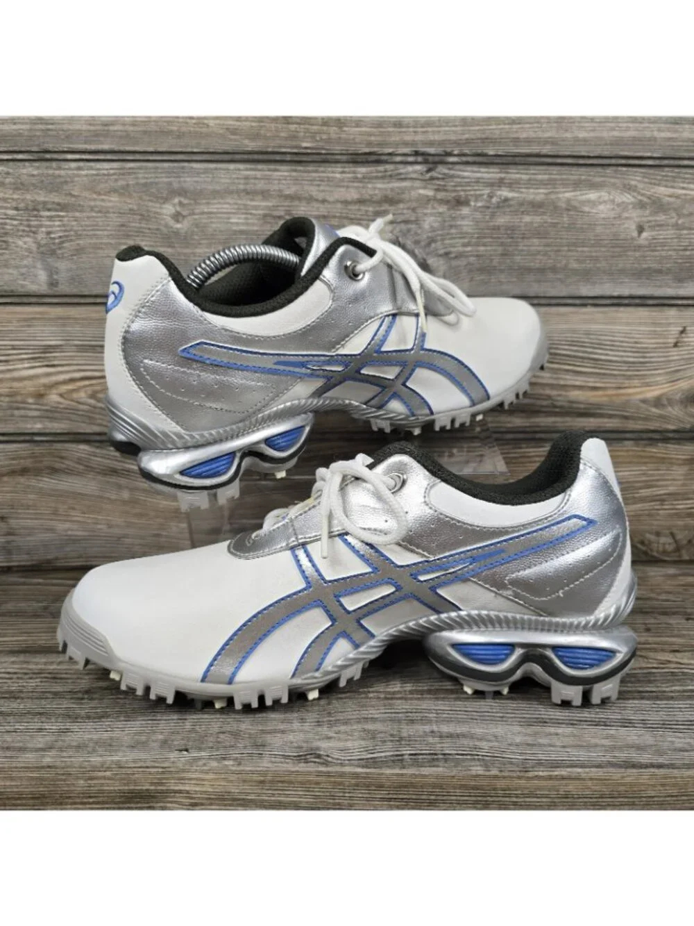 NEW Asics Gel-Linksmaster White/Teal Soft Spike Golf Shoes P082Y Women's Size 9